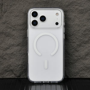 جراب مغناطيسي شفاف غير لامع لهاتف آيفون 17 برو ماكس، جراب هاتف مغناطيسي بإطار كاميرا كبير وغطاء خلفي شفاف كريستالي - Product Image 3