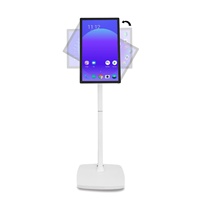 TV Portabel PLC Industri 32 Inci Monitor LCD Pintar Android 12 Dapat Dipindahkan Dapat Diisi Ulang Dapat Diputar Dengan Layar Sentuh Kapasitif 1080P dan Kabel