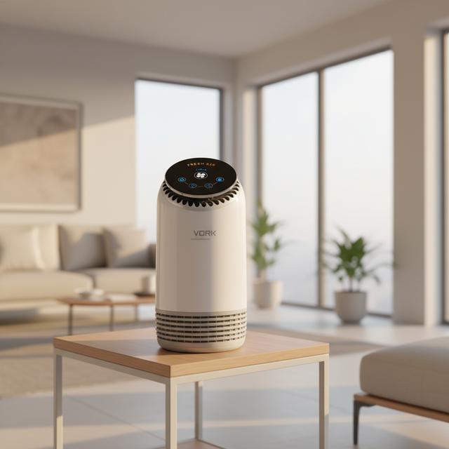 Portable Electric WiFi Air Purifier for Small Spaces Four-stage Filtration Three Fan Speeds Touch Control Global Voltage
