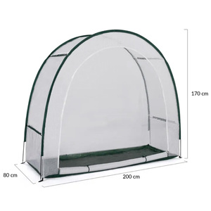 Invernadero de Jardín VERTAK con Estructura de Fibra de Vidrio en Forma de Media Luna para Cultivo de Flores y Crecimiento de Plántulas - Product Image 3