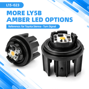 L15-023 LY5B แอมเบอร์ LED ไฟเลี้ยวหลอดไฟสำหรับโตโยต้า เซียนน่า ฟรอนท์แลนเดอร์ โคโรลลา ครอส 5W 550LM 2 พิน - Product Image 1