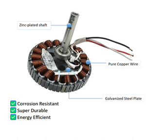 Ventilateur de <span class=keywords><strong>plafond</strong></span> industriel <span class=keywords><strong>silencieux</strong></span> de 56 pouces, 39W, avec moteur BLDC en cuivre pur, télécommande et 9 vitesses réversibles, idéal pour hôtels et garages (vente en gros) - Product Image 4