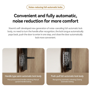 CN Original Xiao mi Smart Door Lock 2 สีดำ 5.3 WiFi NFC ลายนิ้วมือ รหัสผ่าน ควบคุมผ่านแอพ XMZNMSO2OD - Product Image 3
