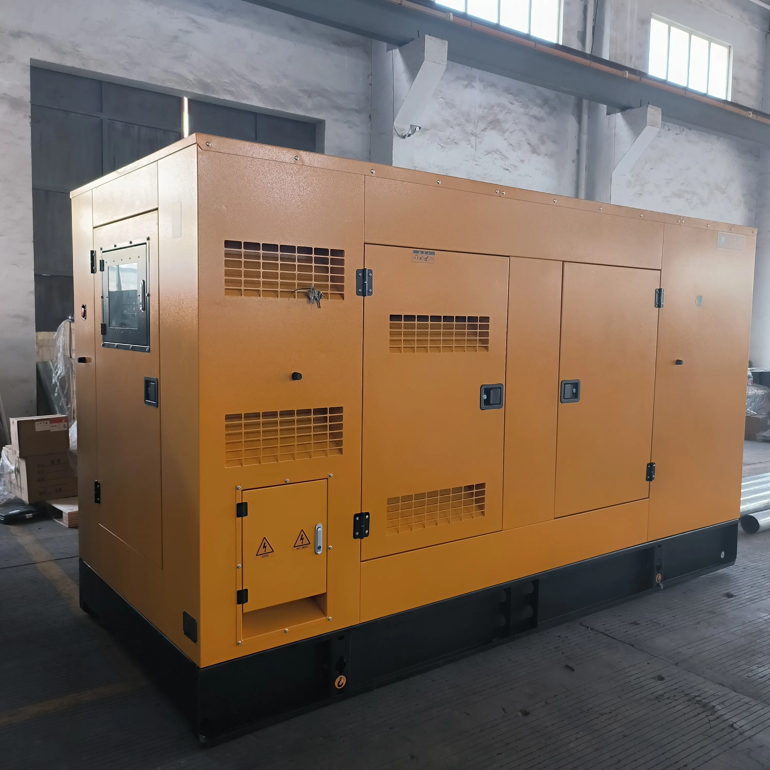Harga langsung dari pabrik generator diesel soundprood senyap generator diesel tiga fase ATS