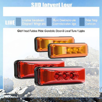 Feux latéraux universels à LED bleus Superbleds DC 12V/24V pour bus, camion, remorque, caravane, camping-car, pick-up, feux arrière