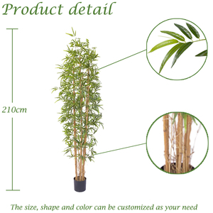 Bossion Chine : Vente de plantes artificielles en <span class=keywords><strong>bambou</strong></span> de 7 pieds, arbre en <span class=keywords><strong>bambou</strong></span> artificiel <span class=keywords><strong>géant</strong></span> ornemental pour extérieur - Product Image 2
