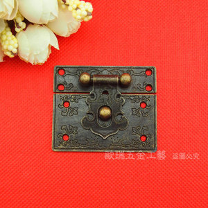 Boucle de boîte en alliage 55x45mm, style rétro classique, accessoire pour boîte d'emballage - Product Image 2