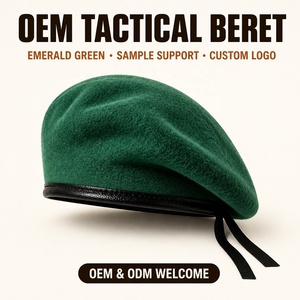 Bérets KMS OEM en gros, logo personnalisé, bérets élégants brodés, ajustables, bérets français originaux pour hommes - Product Image 1