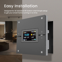Para Tuya Smart Scene Pantalla de luz de aluminio blanco 240V/220V Panel de Control Central multifuncional PC interruptor de pared Smart Life
