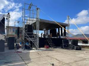 ไฟเวทีดนตรีสำหรับคอนเสิร์ตกลางแจ้งพร้อมที่คลุมหลังคา <span class=keywords><strong>PVC</strong></span> โครงไฟสำหรับงานแต่งงาน - Product Image 4