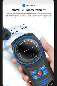 El multímetro giratorio de rango automático Sunshine mide la resistencia de voltaje CA/CC y la función de pitido - Product Image 6