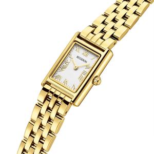 Reloj Elegante para Mujer con Brazaletes Personalizables, Totalmente en Acero Inoxidable, Movimiento de Cuarzo Japonés, Resistente al Agua - Product Image 1