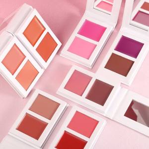 BAJA MOQ 7 <span class=keywords><strong>Color</strong></span> Crema en polvo Colorete Maquillaje <span class=keywords><strong>Rubor</strong></span> Blush En Barra 2 en 1 Etiqueta privada Paleta de <span class=keywords><strong>rubor</strong></span> de alto pigmento impermeable - Product Image 1
