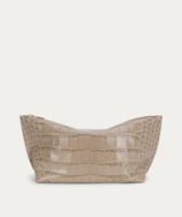 Sac à main vintage imprimé crocodile, sacs à main de créateurs personnalisés, sac à maquillage portable imperméable exclusif pour femmes avec fermeture éclair, trousse à cosmétiques