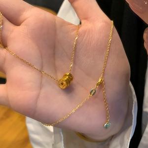 Iris S925 Pure Silver <b>Pendant</b> <b>Necklace</b> 18K Gold Plated Exquisite Diamond Inlay Luxury <b>Fashionable</b> <b>Pendants</b> & Charms - Product Image 2