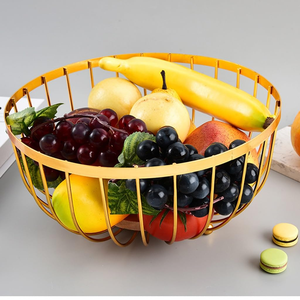 Creative Iron Wire Fruit <b>Basket</b> Luxury <b>Gold</b> Bowl Shaped Decorative <b>Storage</b> Bowl for Home Hotel - Product Image 4