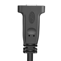 Câble d'extension USB 3.1 Type C mâle à femelle de 20cm avec trou de vis pour montage sur panneau