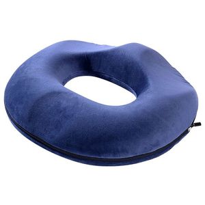 Cojín de asiento de espuma viscoelástica con diseño hueco para aliviar la presión en caderas y soporte para el coxis - Product Image 1