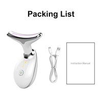 Appareil de beauté pour le visage et le cou, micro-courant, lifting, raffermissement de la peau, anti-rides, rechargeable par USB, multi-prises