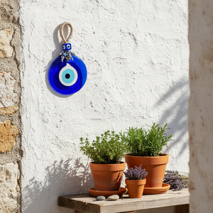 Décoration d'intérieur en macramé, œil maléfique, 11 cm - Product Image 3