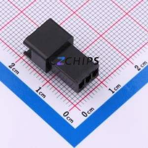 SM-3R Housing (Wire-to-Board / Wire-to-Wire) P=2.5mm Connector 1x3P 1 3 Black - Product Image 2