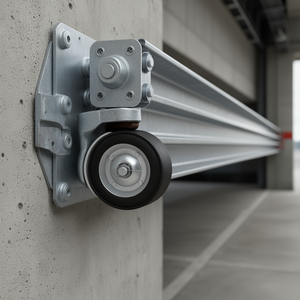 Kit de porte coulissante 6 pieds en alliage de zinc avec roulettes robustes pour rails de connexion, accessoires de porte et fenêtre de conception industrielle - Product Image 2