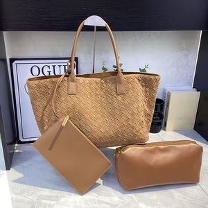 Bolsos de mano de piel de vaca esmerilada Bolsos de mano de mujer de cuero genuino Bolsos de hombro Bolsos de cuero de gamuza de moda informal <span class=keywords><strong>para</strong></span> mujer - Product Image 3