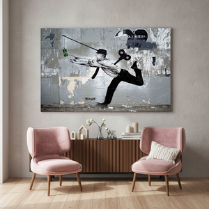 Printed Canvas Artwork: Money Lover Graffiti Wall Decor,<b>WRAPPED</b> CANVAS - Product Image 3