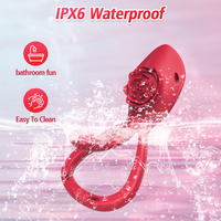 IPX6 Wasserdichter Silikon-Vibrator mit 9 Frequenzen, APP-Steuerung, Neuheit für Erwachsene, Diskrete Verpackung, Tragbarer Massagestab