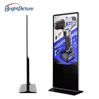 Écran tactile numérique Android 13/15 de 55 pouces pour intérieur/extérieur, moniteur LCD TFT 4K, totem numérique, RDM basé sur le cloud, support de table, pour ascenseur