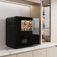 Boîte de rangement sécurisée pour montres avec lecteur d'empreintes digitales biométrique de luxe, pour 6 montres, avec moteur silencieux Mabuchi, coffre-fort pour collection privée