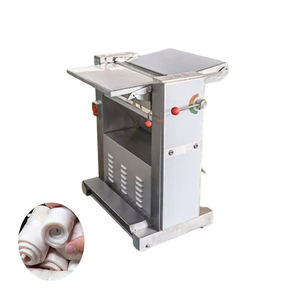Rebanadora de carne semiautomática con cuchilla de acero inoxidable y grosor ajustable para procesamiento de carne fresca - Product Image 2