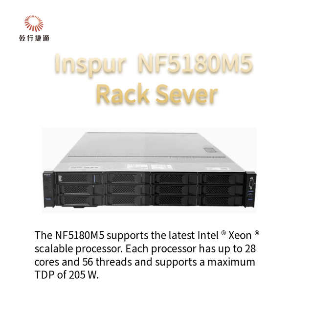 In Spur NF5180M5 1U Rack Server Dual-Socket Intel Xeon Scalable High Performance Enterprise Computing Server for Data Center