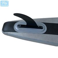 Planche de paddle gonflable portable de 4,3 m avec sac à dos et boîte à aileron US pour une stabilité accrue sur rivière, certifiée CE Lumark