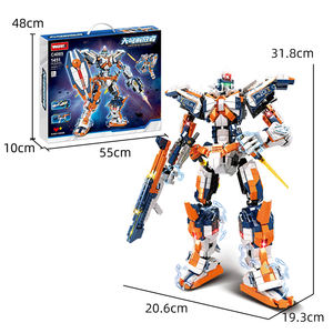 Ensemble de jouets Woma Mech, figurine d'action, armure de robot, modèle à assembler, jouet Juguetes, ensemble de blocs de construction avec armes (C4005) - Product Image 6