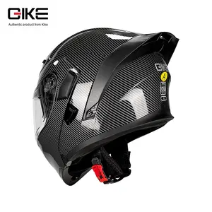 Qike Large Tail Wing 3C Casco DE SEGURIDAD ABS de cara completa para hombres y mujeres Nueva condición para montar en motocicleta - Product Image 4