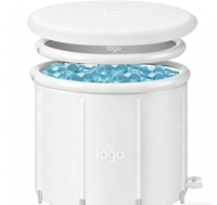 Baignoire de récupération par le froid pour athlètes - Grande capacité, portable, avec couvercle isolant pour la gym et la récupération sportive