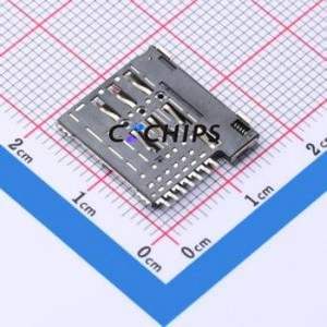 SMO-1031-P7 SIM Card Connector SMD Connector Self-Return Type Micro SIM Card Card Holder 1.35mm - Product Image 2