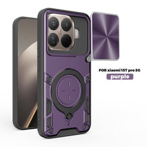 Lichicase 360 °   Étui de protection pour <span class=keywords><strong>Xiaomi</strong></span> 17 Ultra avec support rotatif, fenêtre coulissante et couverture intégrale - Product Image 6