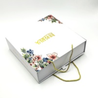 Boîte cadeau en papier de luxe écologique personnalisée avec tiroir coulissant, poignée à cordon et insert en mousse pour emballage de thé santé – Vente en gros