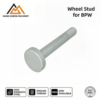 Boulon de roue zingué, grade 10.9, pour moyeu BPW, boulon de roue automobile haute résistance M24x2.0x166 / M30*2.0*208