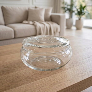 Pot en verre à double paroi transparent, tasse à thé ronde avec couvercle, résistant à la chaleur, passe au lave-vaisselle, vaisselle minimaliste pour le café, le thé, usage domestique - Product Image 1