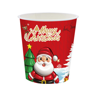 Platos de Papel de Navidad con Diseño de Papá Noel, Renos y Muñecos de Nieve, Juego de Vajilla Desechable para la Cena Navideña - Product Image 2