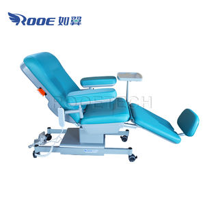 Tepsi tablosu ile elektrikli Pedal kaldırma ayarlanabilir kan beraberlik hemodiyaliz transfüzyon sandalyeler - Product Image 1