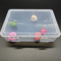 Boîte en plastique transparente rectangulaire en PP pour le rangement à domicile et au bureau, emballage