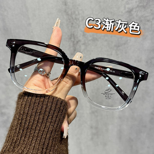 Monturas de Gafas Ópticas Cuadradas Tr8019, Montura Completa Extra Ancha, Unisex, Lentes de PC, Lentes Transparentes para Visión de Cerca - Product Image 2