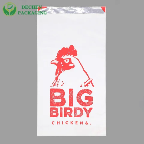 Affordable Wholesale French Fries Bags Wax Paper Bag For Chicken