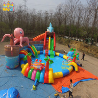 Parque Acuático Inflable Extremo con Tecnología Antidesgarro de Tiburón para Parques Acuáticos