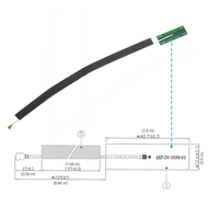 Antenne interne flexible personnalisable Wifi Bt Ble 2.4g 5.8g 2.4ghz 5.8ghz Lora 4g