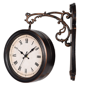 Chất lượng cao nhựa thời trang phổ biến pháp phong cách <span class=keywords><strong>double</strong></span> sided Đồng hồ treo tường - Product Image 3